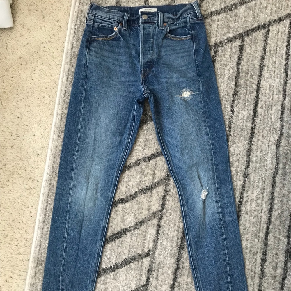 LEVIS High waisted 501 skinny jeans - Sz 27w